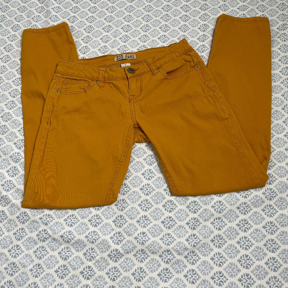 Women's ZCO mustard skinny pants size 5